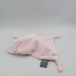 Doudou plat lapin rose blanc étoiles ORCHESTRA PREMAMAN