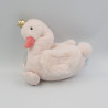 Doudou cygne rose couronne TEX BABY
