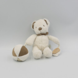 Doudou ours blanc bandanas...