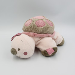 Doudou tortue rose marron NATTOU