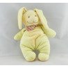 Doudou lapin vert anis hochet TEX