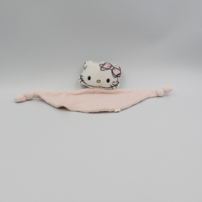 Doudou plat Hello Kitty rose