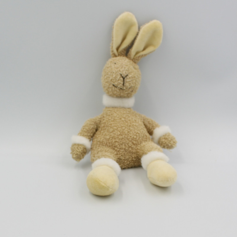 Doudou lapin beige blanc JELLYCAT