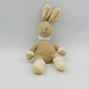 Doudou lapin beige blanc JELLYCAT