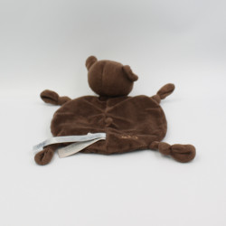 Doudou plat ours marron WOODY JELLYCOE