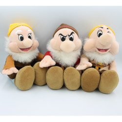 Peluche les sept nains de Blanche neige au complet DISNEY