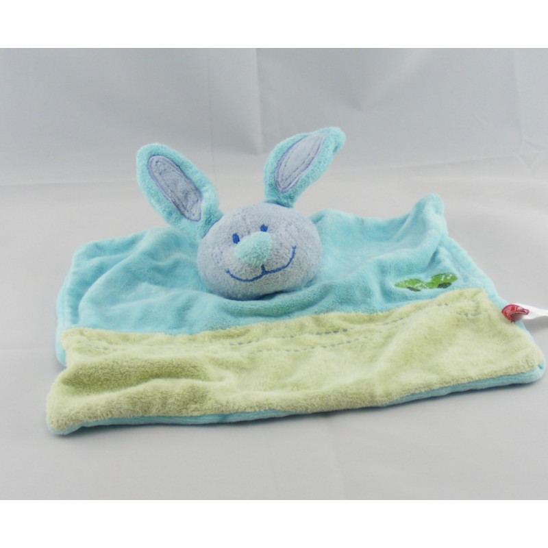 Doudou plat ane cheval lapin bleu TEX