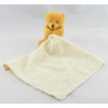 Doudou plat ours marron beige mouchoir Baby nat 