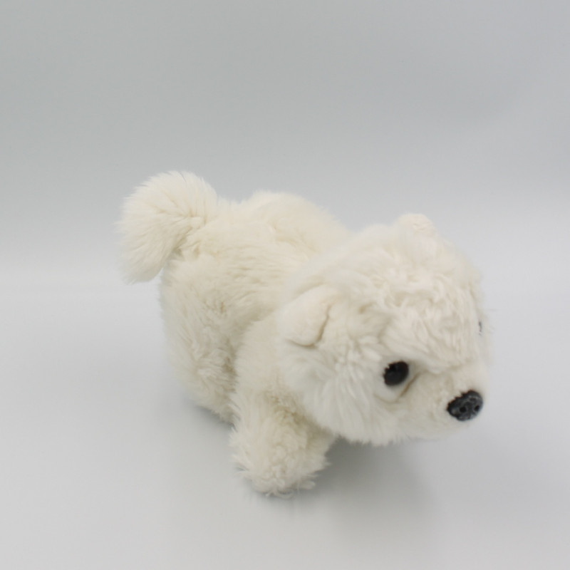 Peluche chien blanc PELUX 