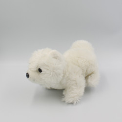 Peluche chien blanc PELUX 