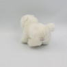 Peluche chien blanc PELUX