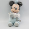 Doudou muscial bébé Mickey bleu gris mouton DISNEY BABY
