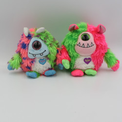 Peluche Monstaz monstre boule rose vert TY