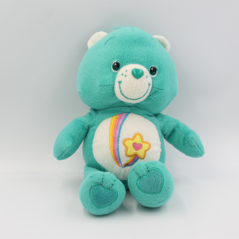 Peluche Bisounours vert Grostaquin étoile filante CARE BEARS