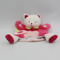 Doudou luminescent chat gris jaune étoiles les comètes mouchoir BABY NAT