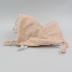 Doudou plat Chat Marie blanc rose pailleté Les Aristochats Disney NICOTOY