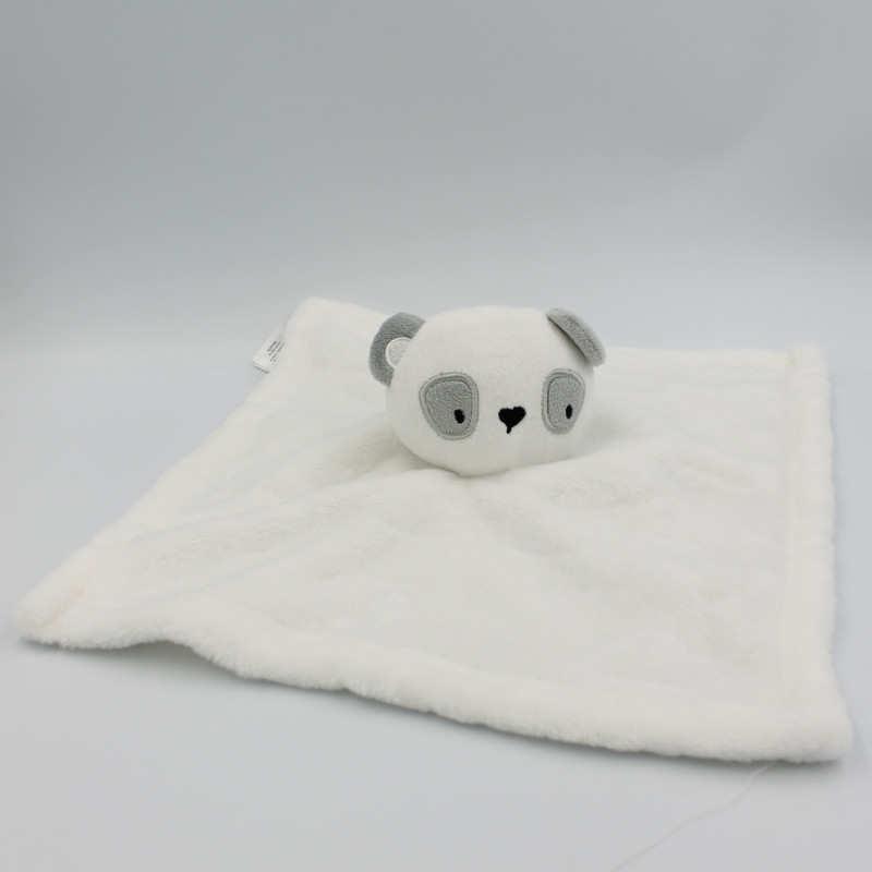 Doudou plat panda blanc gris PRIMARK