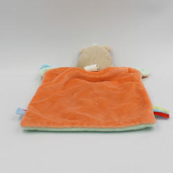 Doudou plat cheval vache jaune orange bleu étoiles SUCRE D'ORGE