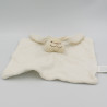 Doudou plat lapin beige blanc KIMBALOO LA HALLE