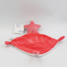 Doudou plat étoile rose blanc Jolie MOTS D'ENFANTS