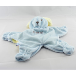 Doudou semi plat reversible ours où est tu lapin SUCRE D'ORGE