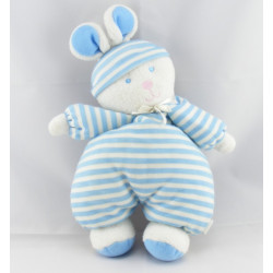 Doudou lapin pyjama rose rayures luminou JEMINI