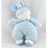 Doudou lapin pyjama rose rayures luminou JEMINI