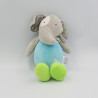 Doudou éléphant gris bleu étoile CMP