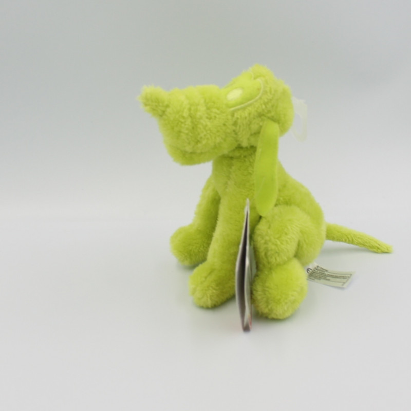 Doudou chien Pluto vert fluo DISNEY NICOTOY