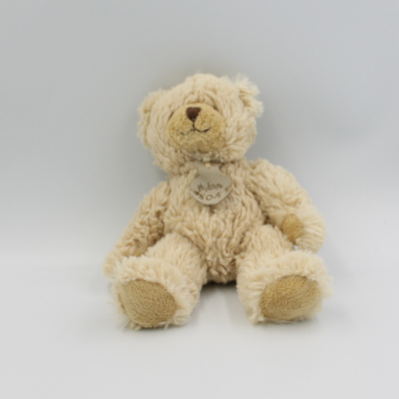 Doudou peluche ours beige HISTOIRE D'OURS