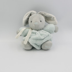 Doudou lapin plume gris...