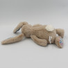 Doudou lapin beige bleu fleurs Liberty JELLYCAT 20 cm