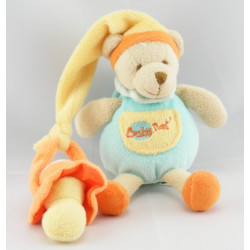 Doudou souris verte tétine mouchoir BABY NAT