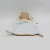 Doudou Plat chien beige bleu NICOTOY