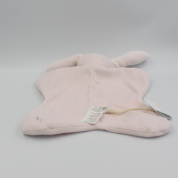 Doudou plat lapin rose CHATEAU DE SABLE