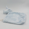 Doudou plat baleine bleu mouchoir MOTS D'ENFANTS