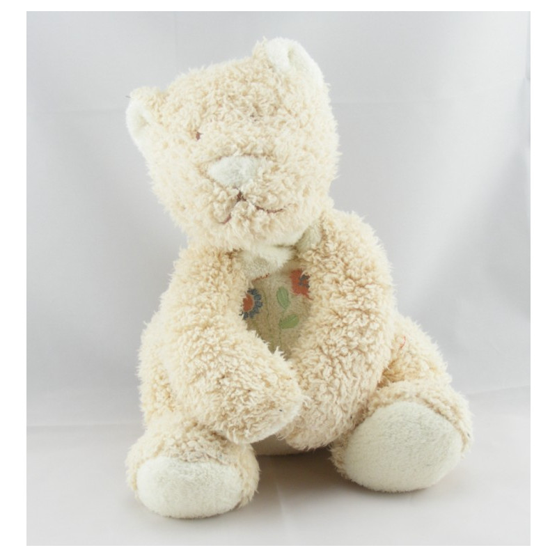 Doudou ours beige blanc cerf volant BENGY