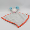Doudou plat souris gris orange bleu ZD TRADING JURONG
