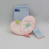 Doudou plat coeur rose vert bleu papillon STERNTALER