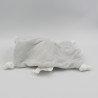 Doudou plat lapin blanc gris pois SIPLEC