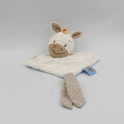 Doudou plat zèbre blanc...