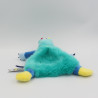 Doudou et compagnie plat crocodile bleu blanc vert Tropicool