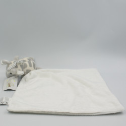 Doudou girafe gris blanc rayé SHIMA