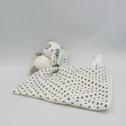 Doudou panda gris blanc étoiles SHIMA