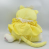 Peluche Puffalump chat jaune blanc FISHER PRICE 1986