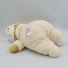 Doudou ours beige jaune bonnet NOUKIE'S 35 cm