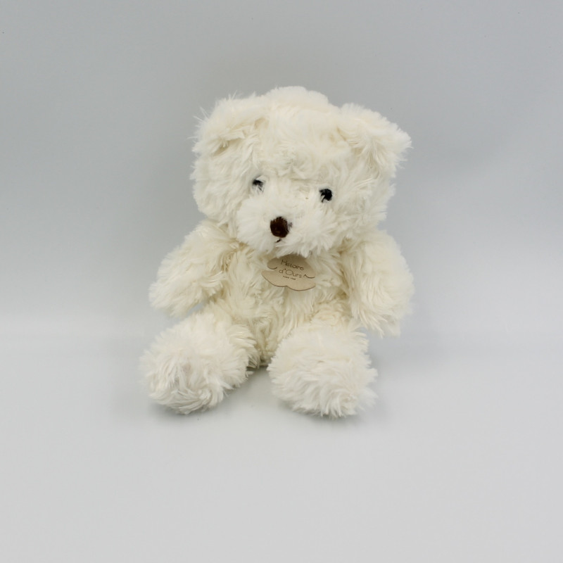 Doudou peluche ours blanc HISTOIRE D'OURS