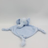 Doudou plat éléphant bleu PO BOX