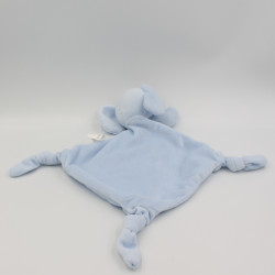 Doudou plat éléphant bleu PO BOX