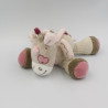 Doudou Jade la licorne beige marron rose grelot NATTOU